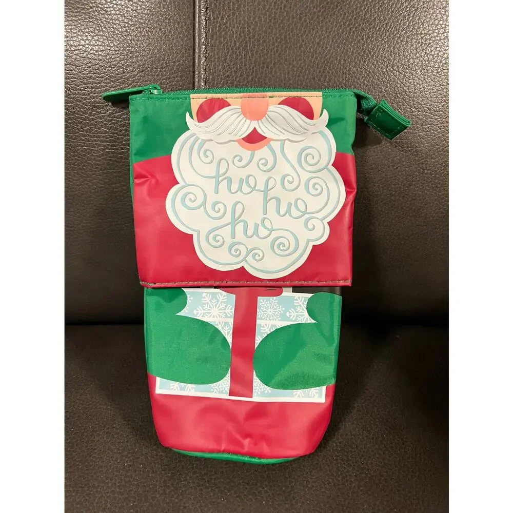 NIP Thirty One 31 Hide and Peek Pouch Holiday Llama Santa's Beard